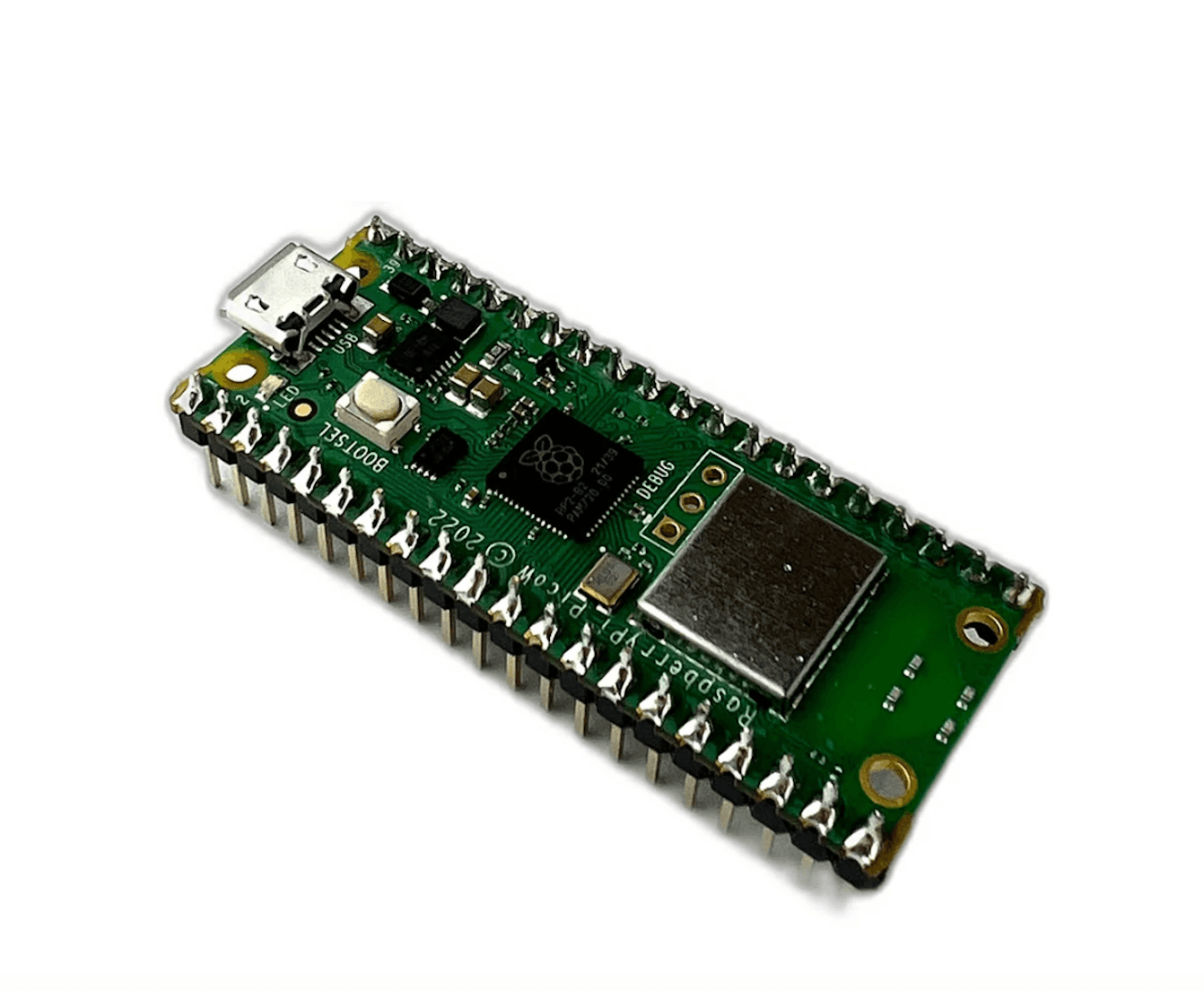 Raspberry Pi Pico WH — беспроводная связь Pico с припаянными разъемами — фото 2