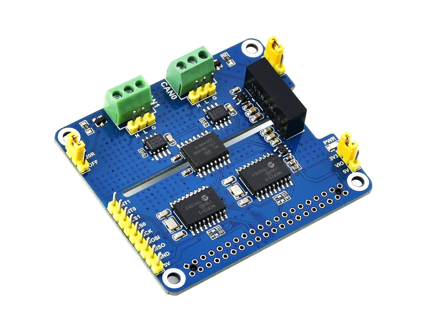 2-канальный изолированный модуль расширения CAN для Raspberry Pi, двухчиповое решение — фото 2
