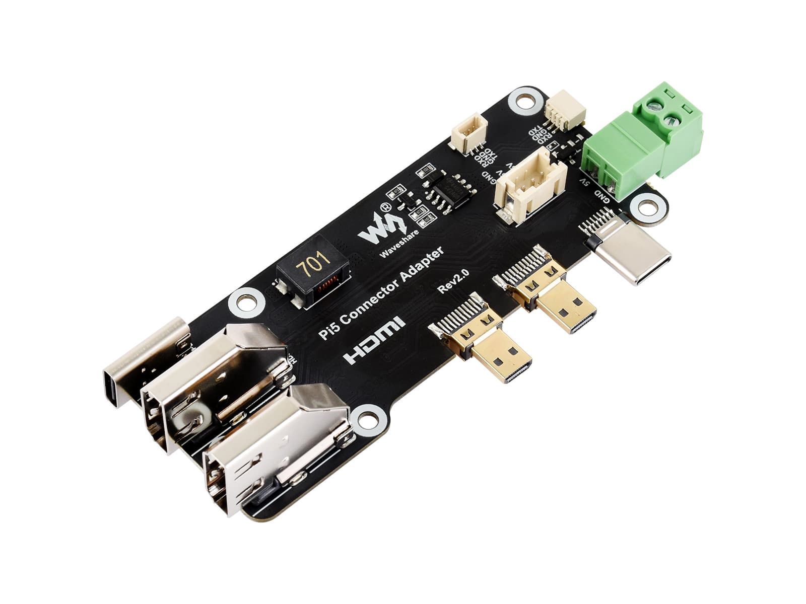Многофункциональный адаптер Micro HDMI-HDMI, совместимый с Raspberry Pi 5/4B, два метода питания, поддержка двух выходов 4K — фото 2