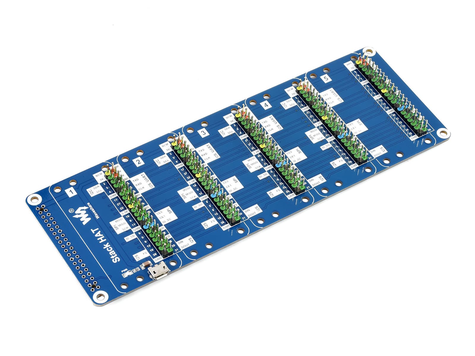 Stack HAT для Raspberry Pi, объединяет до 5 HAT одновременно — фото 2