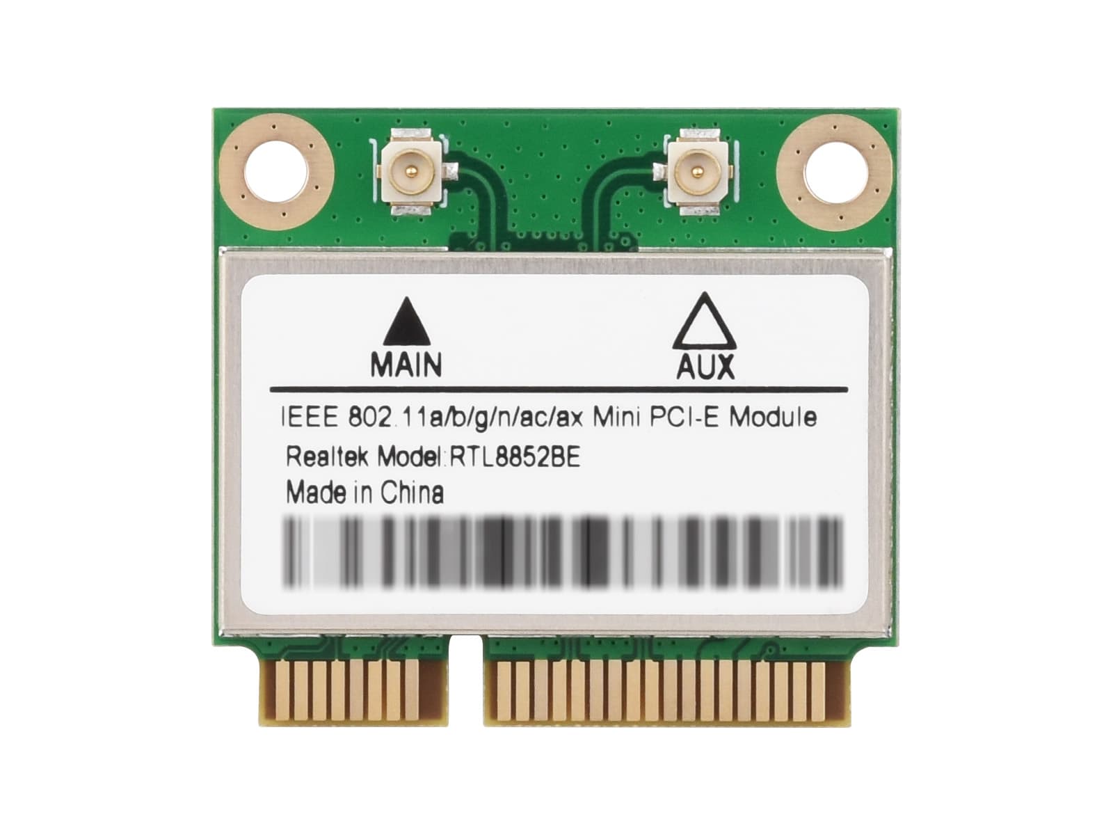 Беспроводная сетевая плата MINIPCIE RTL8852BE, гигабитный двухдиапазонный Wi-Fi 6, стандарт 802.11AX, Bluetooth 5.2 — фото 2