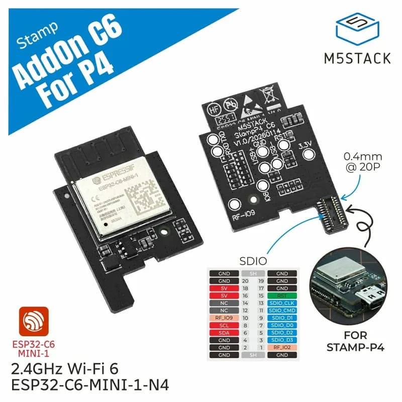 M5Stamp ESP32P4 Wi-Fi 6