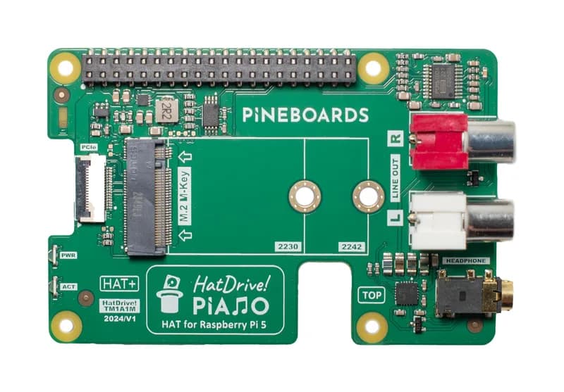 ХэтДрайв! Фортепиано (NVMe 2230, 2242 GEN 3) для Raspberry Pi 5