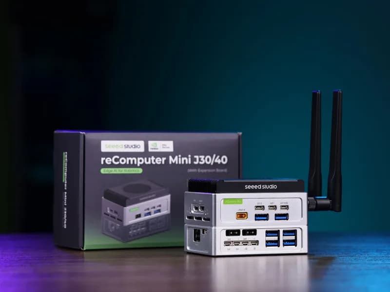 reComputer Mini J4012 с расширением — интеллектуальный компьютер Edge AI с NVIDIA® Jetson™ Orin™ NX 16 ГБ
