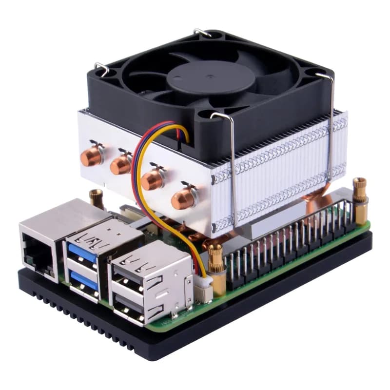 Низкопрофильный кулер ICE Tower Plus для Raspberry Pi 5