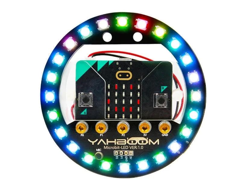 Плата расширения Yahboom Micro:bit RGB LED Halo, совместимая с Micro:bit V1.5/V2