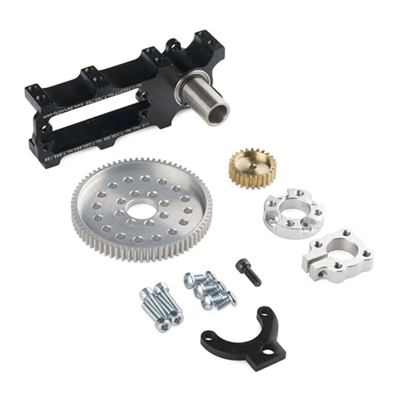 Комплект коробки передач с продольным монтажом — непрерывное вращение (передаточное число 2:1)