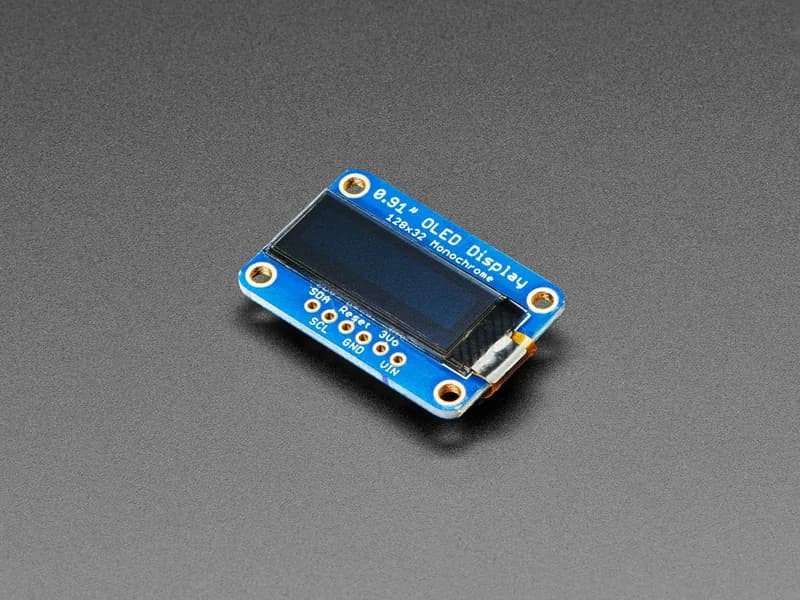 Монохромный 128x32 I2C OLED-дисплей — STEMMA QT / Qwiic Compat