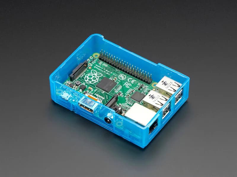 Основание корпуса Pi Model B+ / Pi 2 / Pi 3 — синий