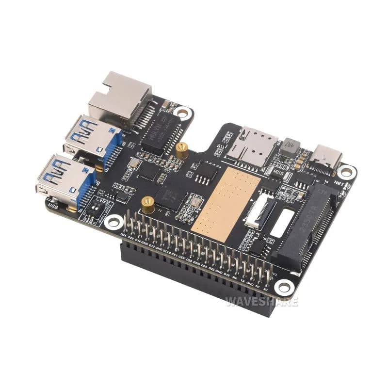 Waveshare Raspberry Pi 5 PCIe-MiniPCIe/ / USB 3.2 HAT+