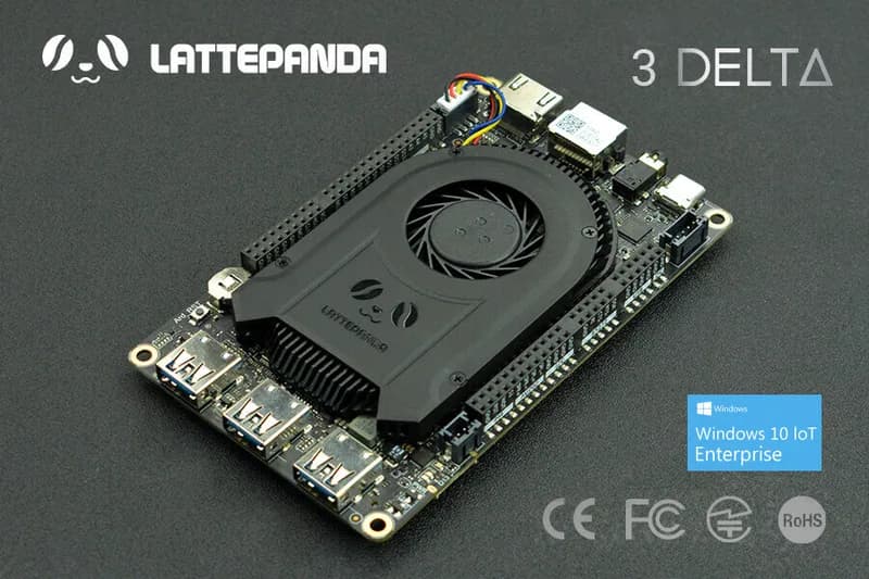 LattePanda 3 Delta 864 — самый мощный одноплатный компьютер под управлением Windows/Linux 8 ГБ/64 ГБ с корпоративной лицензией