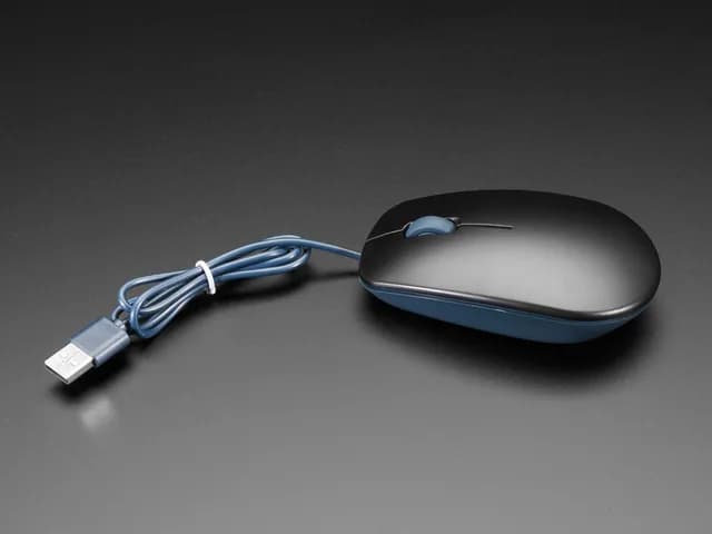 Официальная оптическая USB-мышь Raspberry Pi — черно-серая