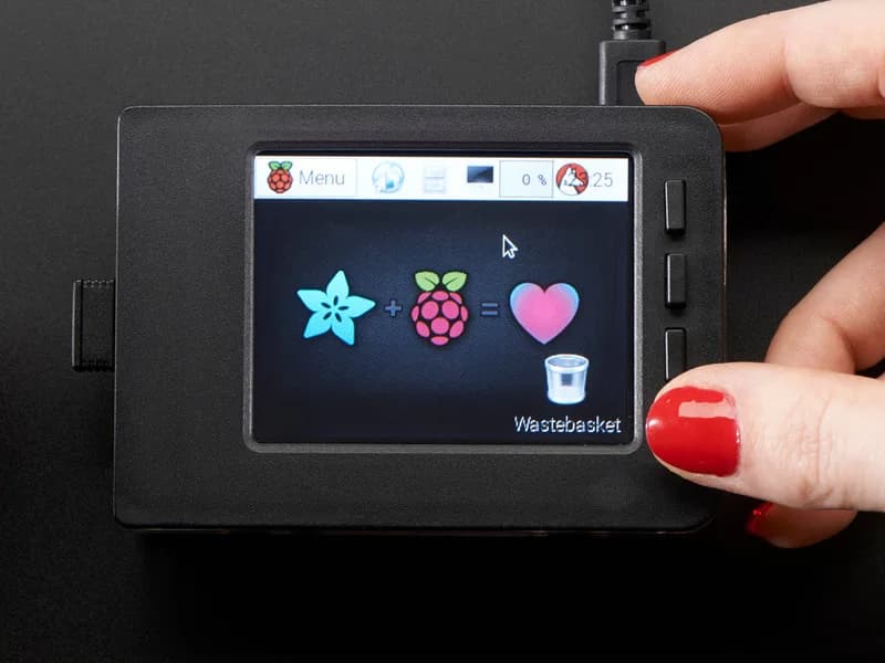 Комплект лицевой панели и кнопок для 2,8-дюймовых PiTFT-устройств Raspberry Pi B+ / Pi 2