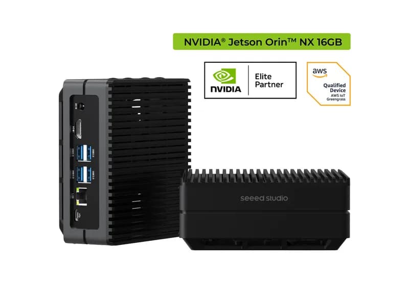 reComputer J4012 (без адаптера питания) — компьютер Edge AI с NVIDIA® Jetson™ Orin™ NX 16 ГБ, суперрежим НЕ поддерживается)