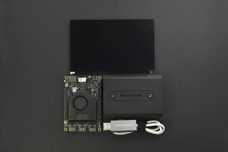 LattePanda 2 Alpha 864s с корпусом Titan, кабелем потоковой передачи и сенсорным дисплеем