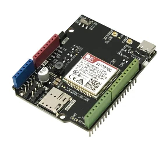 SIM7070G Плата расширения Arduino NB-IoT/LTE/GNSS/GPRS/GPS (глобальная)