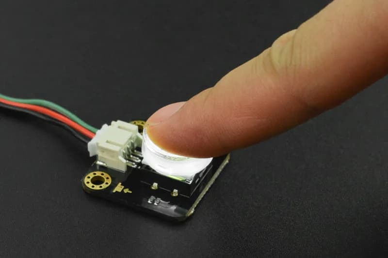 Gravity: Светодиодная кнопка для Arduino/micro:bit (Белый)