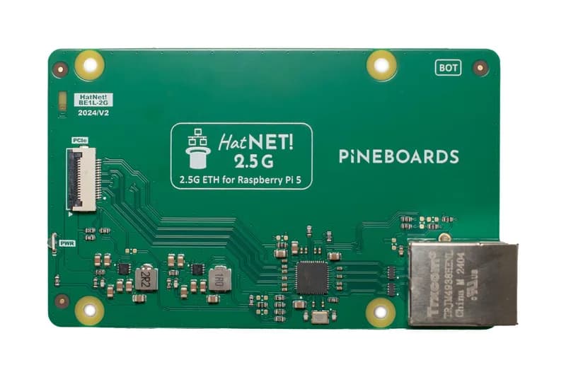 Сосновые доски HatNET! 2,5G (2,5G Ethernet для Raspberry Pi 5)