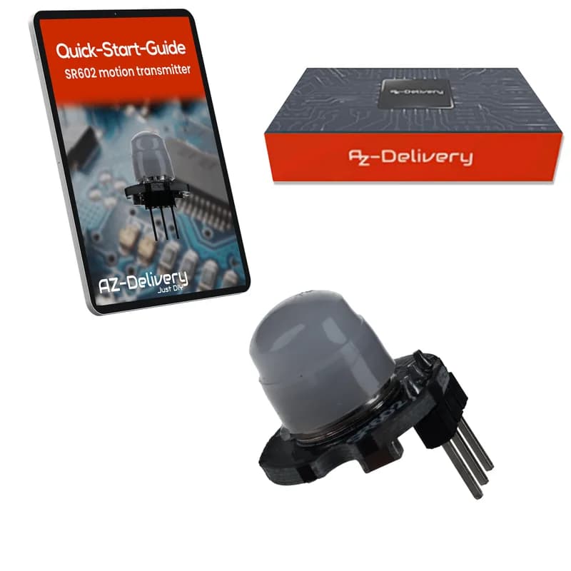 SR602 Mini PIR Bewegungssensor 3,3–15V – Модуль инфракрасного ИК-датчика для Arduino, 100° Erfassung, 5m Reichweite, Mini Bewegungssensor for Raspberry Pi, альтернатива HC-SR501