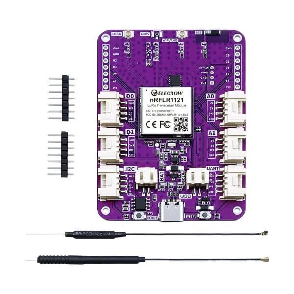 Плата расширения узла Elecrow LoRa nRFLR1121 с nRF52840 для связи на большие расстояния