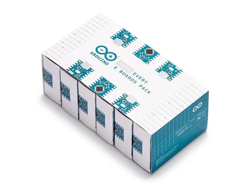 Arduino Nano Every — упаковка из 6 плат
Обзор