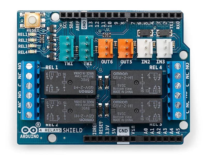 Arduino 4 релейный щит