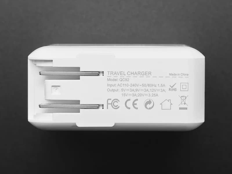 Кабель USB Type C 3.1 PD с цилиндрическим разъемом 5,5 мм - выход 9 В, 5 А, длина 1,2 м, с E-Mark