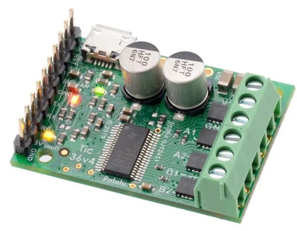 Pololu Tic 36v4 USB-мультиинтерфейсный контроллер мощного шагового двигателя (припаянные разъемы)