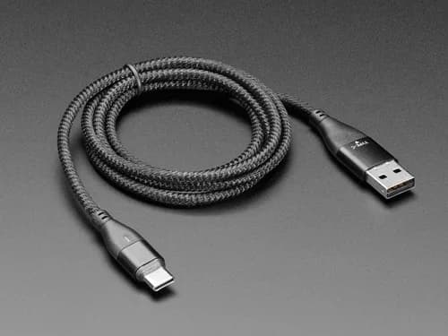 Черный тканый кабель USB A или Type-C на Type-C с магнитным наконечником