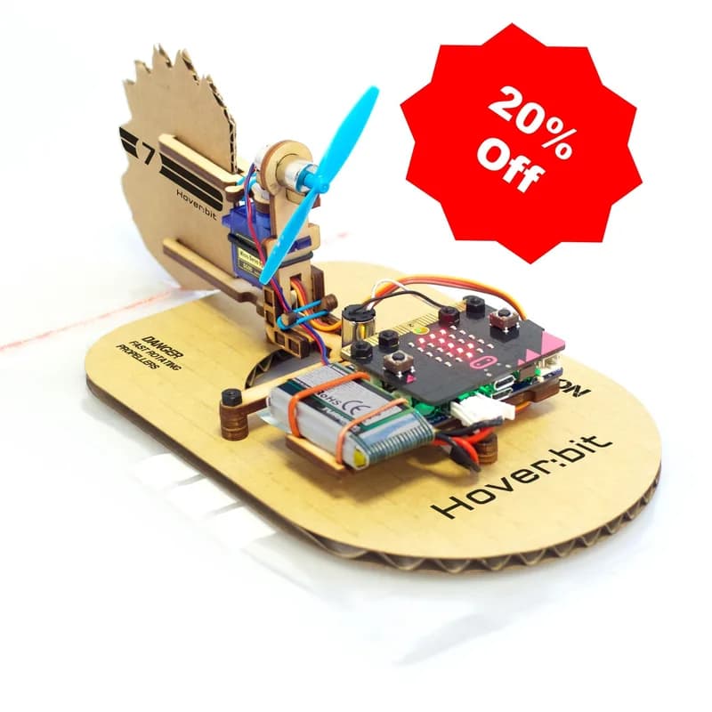 Hover:bit - комплект из 4 самолетов на воздушной подушке micro:bit