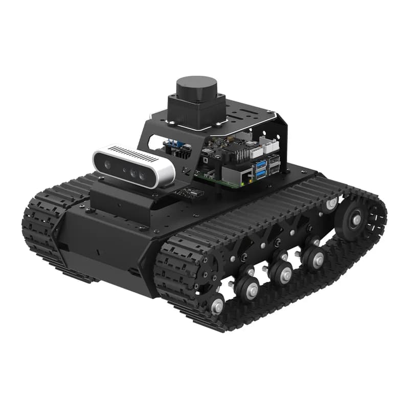 Hiwonder MentorPi T1 Raspberry Pi Robot Car — танковое шасси, робот для кодирования AI ROS2 с большой моделью AI ChatGPT, SLAM и автономным вождением
