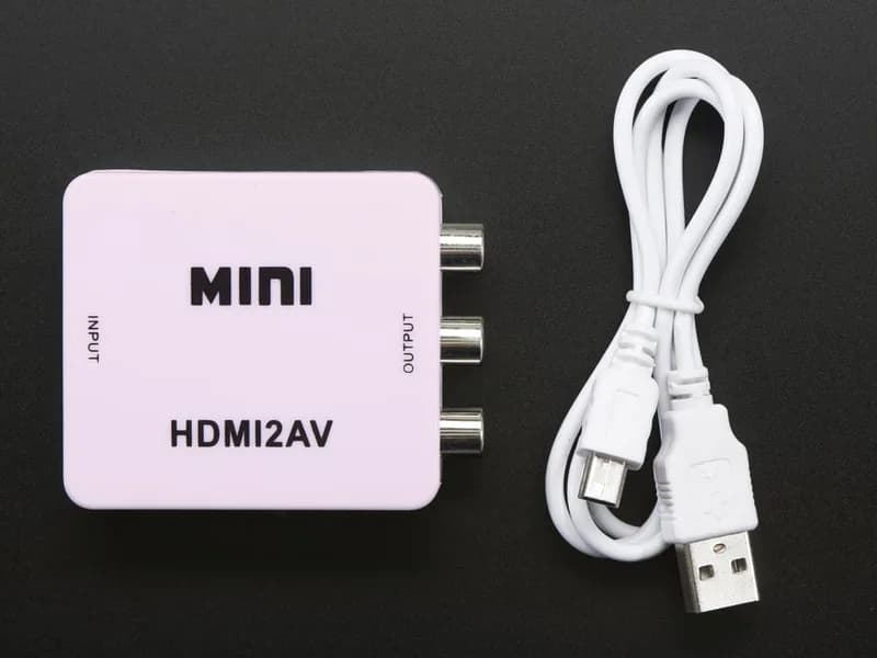 Адаптер HDMI-RCA для аудио и видео NTSC или PAL