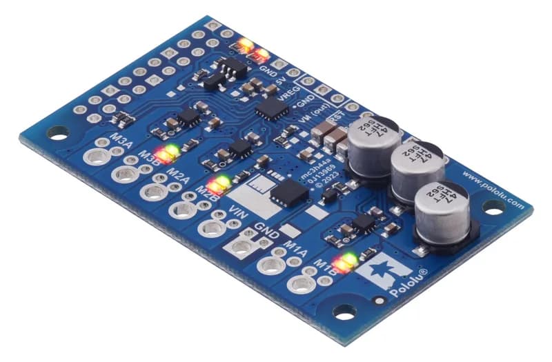 Трехмоторный контроллер Motoron M3H550 для Raspberry Pi (без разъемов и стоек)