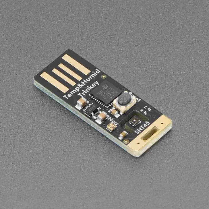 Adafruit SHT45 Trinkey — USB-датчик температуры и влажности с тефлоновым покрытием