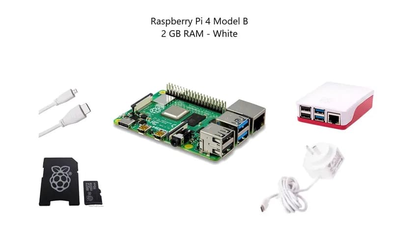 Стартовый комплект Pakronics® Raspberry Pi® 4 Model B, 2 ГБ — белый