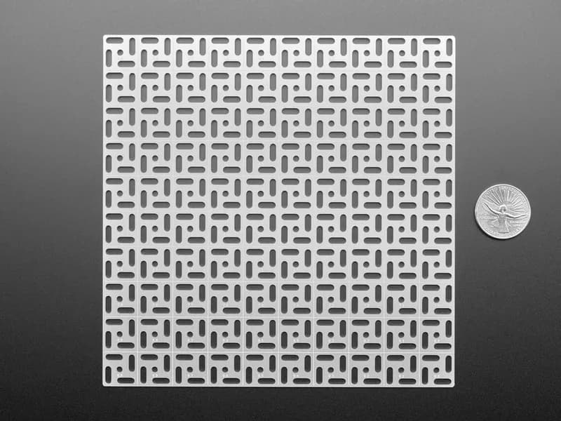 Алюминиевая монтажная решетка Adafruit Swirly для печатных плат 10x10 с шагом 0,1 дюйма