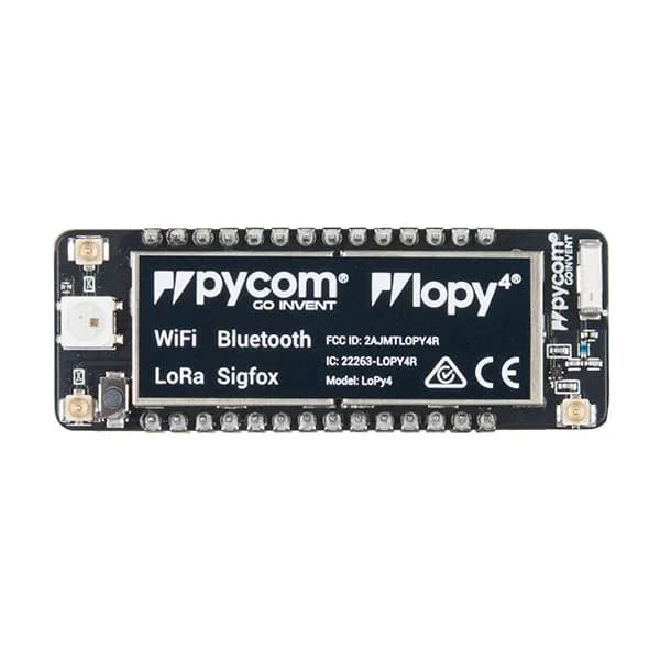 Плата разработки Pycom LoPy4 с поддержкой MicroPython (LoRa, Sigfox, WiFi, Bluetooth)