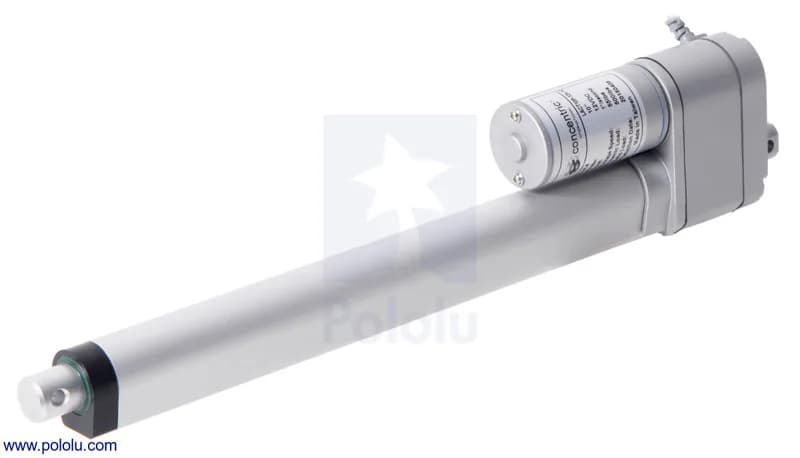Glideforce LACT10P-12V-05 Легкий линейный привод с обратной связью: 15 кгс, ход 10 дюймов (используемый 9,8 дюйма), 1,7 дюйма/с, 12 В