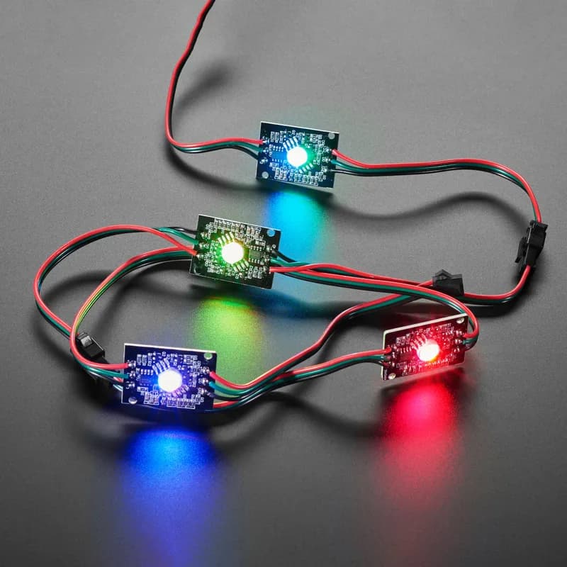Ультра яркий 4-ваттный цепной светодиод RGBW NeoPixel — теплый белый — ~3000K