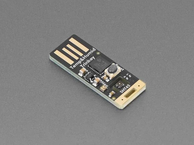 Adafruit SHT45 Trinkey — USB-датчик температуры и влажности с тефлоновым покрытием