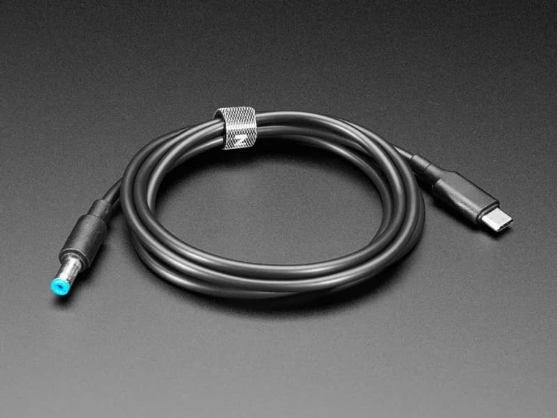 Кабель USB Type C 3.1 PD с цилиндрическим разъемом 5,5 мм — выход 20 В, 5 А — 1,2 м с электронной маркировкой