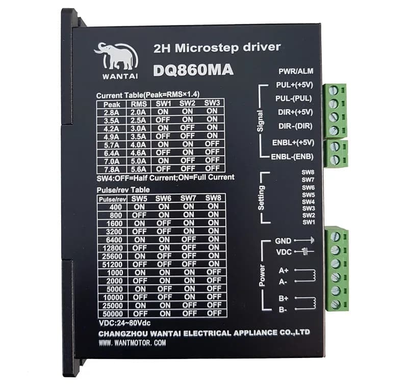 Драйвер шагового двигателя Wantai DQ860MA 7.8A