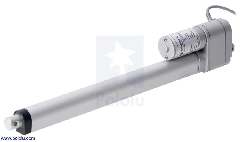 Glideforce LACT12P-12V-20 Легкий линейный привод с обратной связью: 50 кгс, ход 12 дюймов (полезный 11,8 дюйма), 0,57 дюйма/с, 12 В