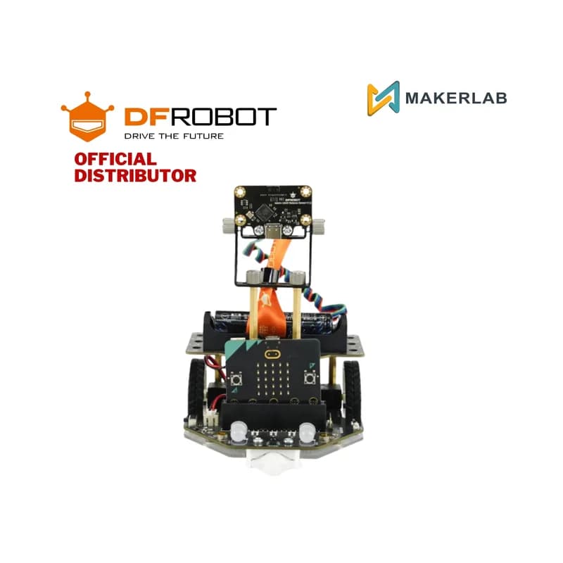 DFRobot Maqueen Plus V3 - Образовательный микробитовый робот STEM с матричным лазерным дальномером (батарея 18650)