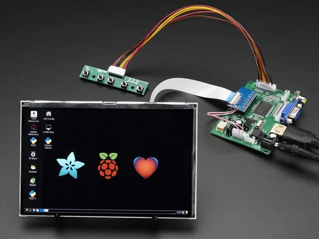 HDMI 4 Pi: 7" Display 1280x800 IPS - HDMI/VGA/NTSC/PAL