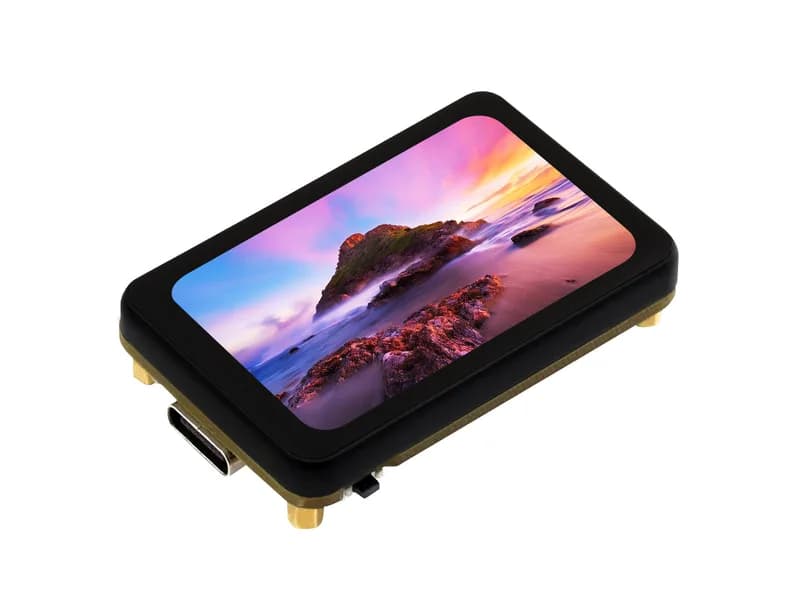 Макетная плата ESP32-S3 с сенсорным экраном AMOLED диагональю 1,64 дюйма, акселерометром и гироскопом