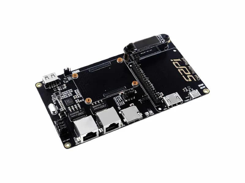 Плата маршрутизатора Raspberry Pi для модуля CM4 (с двумя полноскоростными гигабитными сетевыми портами, низкой стоимостью, Wi-Fi и работой в качестве маршрутизатора с Openwrt)