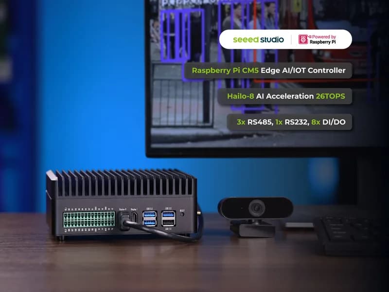 reComputer Industrial R2045-12 — самый надежный и мощный контроллер Raspberry Pi Edge AI/IOT
