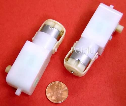 Solarbotics GM9 143:1 Мотор-редуктор 90 град. Выход