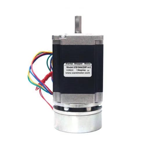 Шаговый двигатель Wantai с тормозом Nema 23 18 кг-см | 57BYGH642D8P1-4-С
